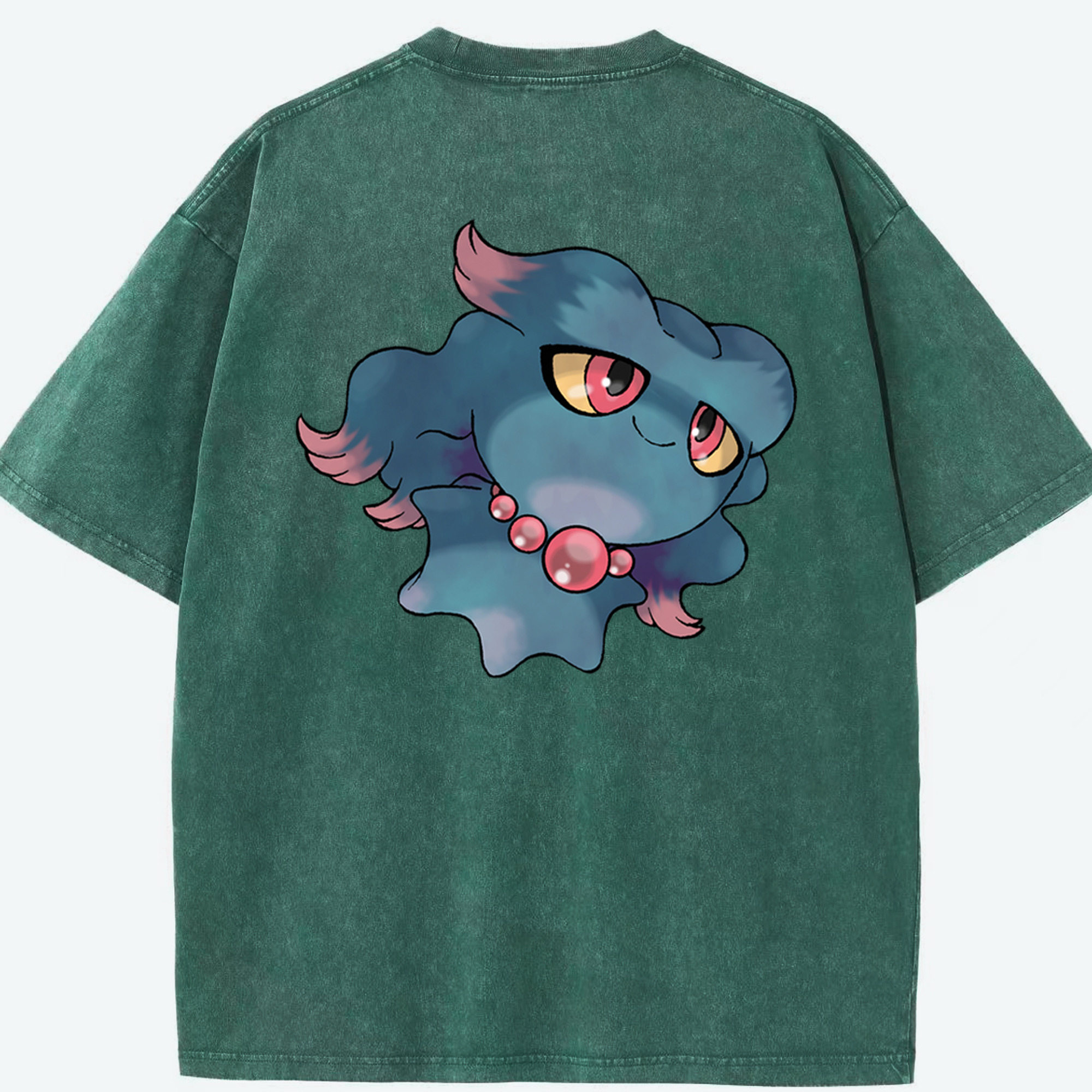 （画像用） ポケットモンスター Pokémon 綿100% ヴィンテージ風 半袖Tシャツ（背面プリント）